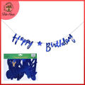 HAPPY BIRTHDAY CONJOINED WORD BANNER WITH RIBBON LACE. 