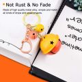 50 Pcs Rose Gold Keychain, Spring Snap Key Ring with Chain and Jump Rings, DIY Key Chain Parts for Craft Hang Buckle. 
