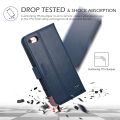 TUCCH iPhone 8 Case, iPhone 7 Case, iPhone 8 Wallet Case [Kickstand][Magnetic Closure] Flip Cover with [TPU Inner Shell] [Card Slots] Leather Folio Case Compatible with iPhone 7/8-4.7 inches Blue. 