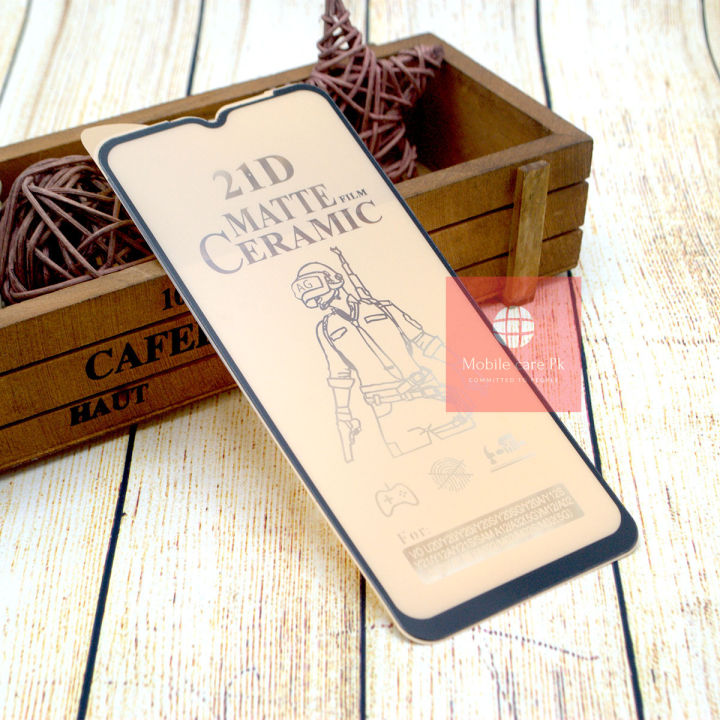 Oppo A15 Ceramic Matte Protector for PUBG Gaming Unbreakable Antishock Hybrid film 9D/11D/21D Temper Fiber Nano Sheet Glass For Oppo A15