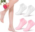 Silicone Full Foot Socks for Women by Vip Fabrics – Winter Moisture Locking & Anti Crack Socks for Soft, Smooth Feet. 