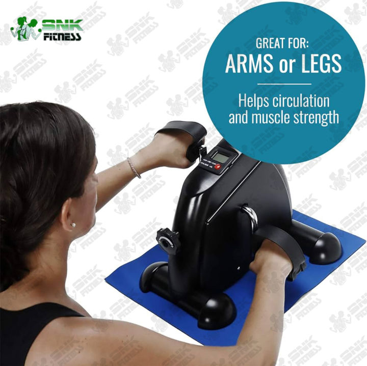 (SNK%20FITNESS)%20Mini%20Exercise%20Bike,%20Under%20Desk%20Bike%20Pedal%20Exerciser%20Portable%20Foot%20Cycle%20Arm%20&%20Leg%20Peddler%20Machine%20with%20LCD%20Screen%20Displays,%20Mini%20Pedal%20Exerciser%20Stationary%20Bike%20with%20Digital%20Monitor,%20Step%20Tracker%20and%20Adjustable%20Tension%20Knob%20-%20Image%202