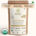 Rooted Lions Mane mushroom Extract Powder (120 gm) | Memory, Focus, Brain Powder & Nerve Health. USDA Organic, 38% Beta Glucans, Certified organic. 