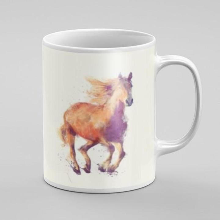 Coffee Mug / Tea Cup - Mustang Horse Sketch - Mug With Art - SKINLEE-436-4-1