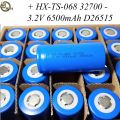 32700 6500mAh 3C LiFePO4 Battery Cell | 3.2V 6.5Ah HX-T3-068 Rechargeable LFP Cell for Solar, Inverter, EV, UPS in pakistan for high capacity lithium battery pack. 