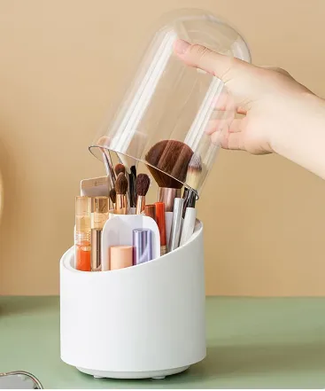 360%20%C2%B0%20Rotation%20Dustproof%20Transparent%20Cover%20Pencil%20Desktop%20Accessories%20Storage%20Box%20Dressing%20Table%20Makeup%20Brushes%20Storage%20-%20Image%204