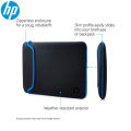 HP 14 Inch (35.5 cm) Black & Blue Reversible Neoprene Sleeve for Laptop/Chromebook/Mac. 