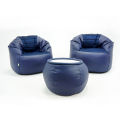 Relaxsit Sports Bean Bag Set – 2 Bean Bag Chairs with a Table – Office and Living Room Seating Solution. 