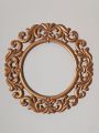 Round Carved Wooden Mirror / Wall Decoration Mirror / Decent Deco. 