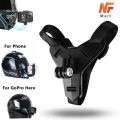 Motorcycle Helmet Chin Stand Mount Holder for Mobile Phones Camera Action Cam Go Pro NF MART. 