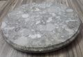 Marble Chakla with wooden belan/Marble Roti Maker/Marble cutting board/Marble Board with rolling pin/Marble round cheese serving board / Gift for girls. 