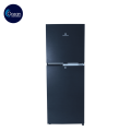 DAWLANCE 10 CUBIC FEET REFRIGERATOR 9160LF CHROME HAIRLINE BLACK DOUBLE DOOR small size WITH 12 YEARS WARRANTY. 
