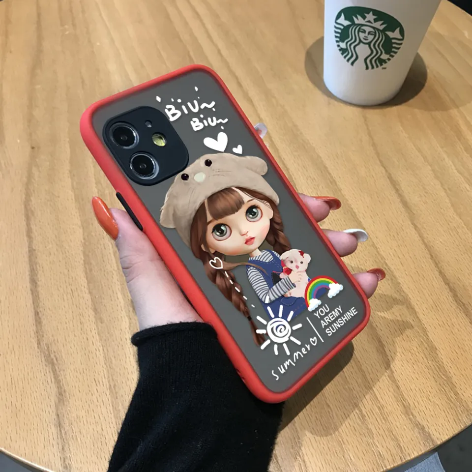 UCUC for OnePlus 7T Back Cover Rainbow Lovely Girls Frosted