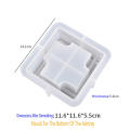 Kit Home Ashtray Molds Crafts DIY Silicone Resin Molds Clay Decor Ashtray Resin Silicone. 