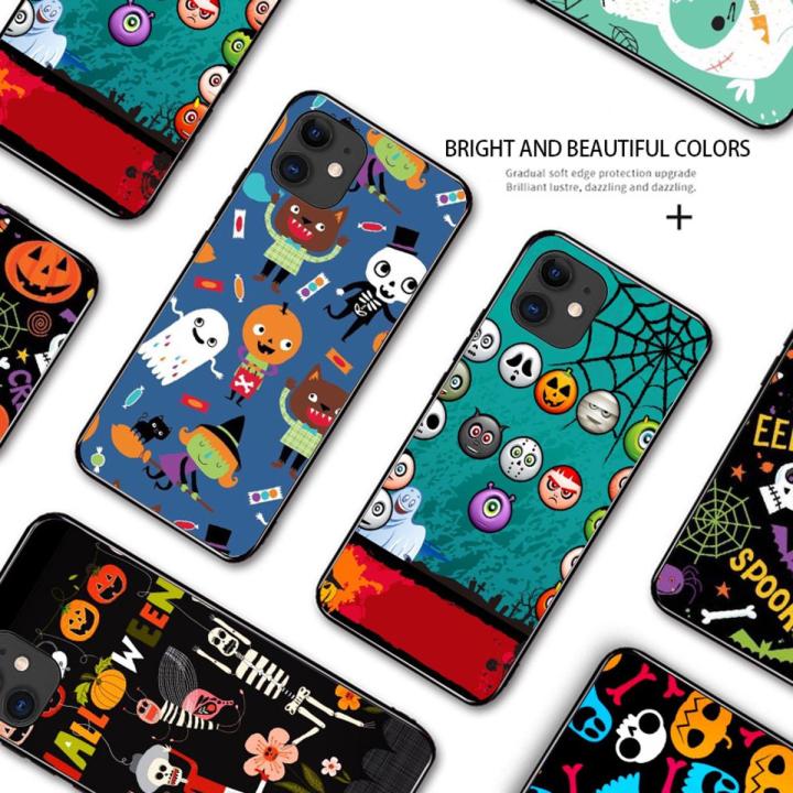 Kingdoor for iPhone 6 Plus Back Cover Halloween Party Ghost Pumpkin Skull  Zombie Slim Soft Silicone TPU Phone Case