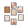 6x8" 7 Pcs Room Decor Frame set, Glass front Wall Picture Frames, Living Room Decor, Bedroom Frames. 