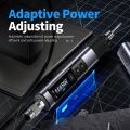 FNIRSI HS-02A 100W Portable Corded Soldering Iron Kit with Storage Case, 3S Fast Heating, 212-842℉, Pre-set 3 Groups Temperature, 6 F245 Soldering Tips, Smart Soldering Iron Pen for Electronics Repair. 