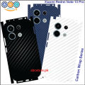 Xiaomi Redmi Note 13 Pro, Full Back Protection Vinyl Skin/Wrap in variety of Textures and Colors for Note13Pro, RedmiNote13Pro, XiaomiRedmiNote13Pro. 
