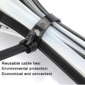 NCANRUI Releasable Zip Ties 12Inch Heavy Duty Zip Tie Thick Black Cable Ties 100Lb Tensile Strength Nylon Cable Wire Ties 100Pcs. 