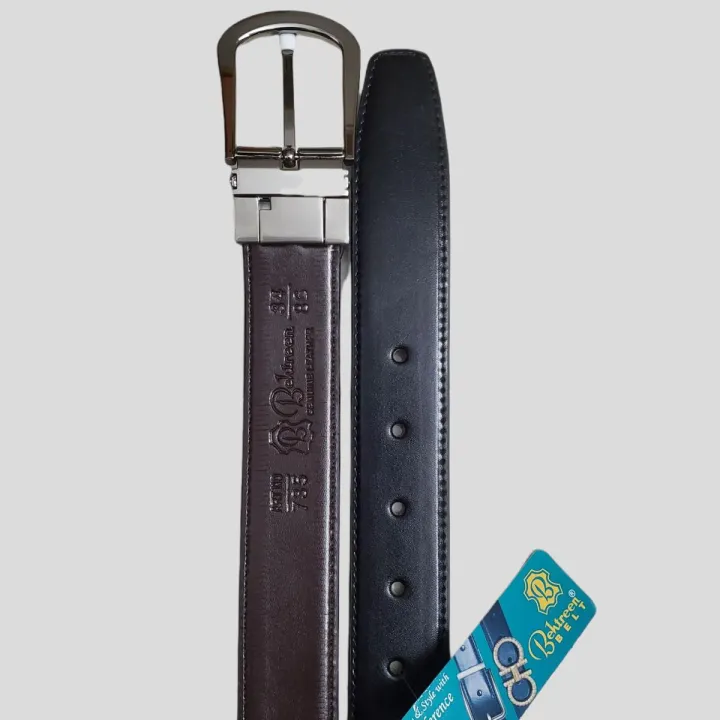 Behtreen Leather Reversible (Double side) Belt For Men | Daraz.pk