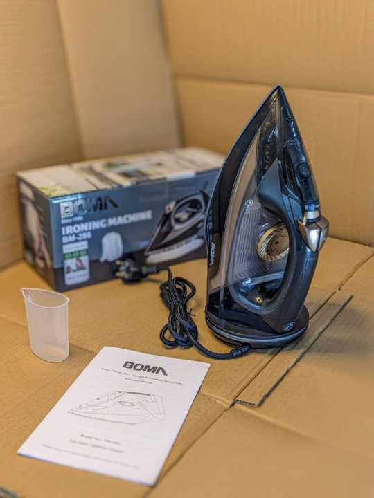 Boma Cordless Steam iron For Clothes, Wireless Steam Iron 2600W High Power  Model Bm 286 Household Handheld Portable Steam Electric Iron For Home Appliances, Ceramic Non-Stick Sole plate Easy Fill 350ml Water Tank Continuous Steam Suitable For Ironing, |