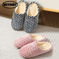 Women Indoor Slippers Warm Plush Home Female Slipper Autumn Winter Shoes House Flat Floor Home Shoes Bedroom Soft Slient Slides. 