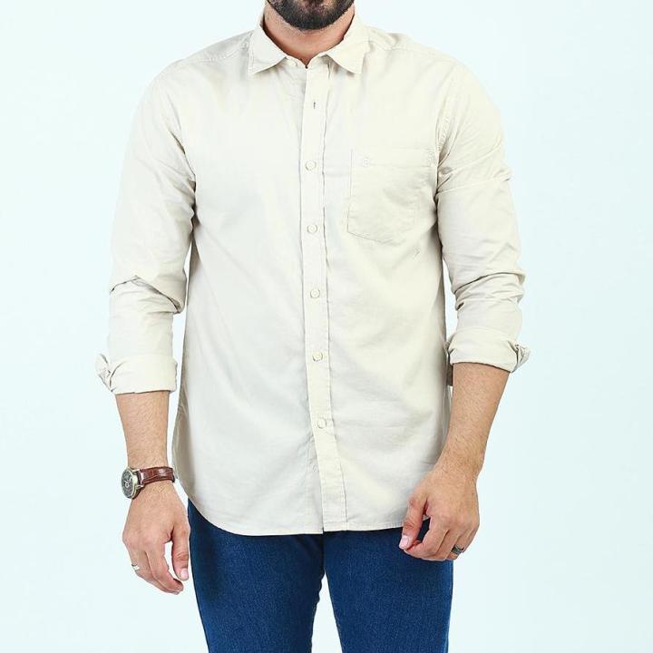 Denizen L/S Woven Shirt Sahara Khaki Shirts Men 30868-1190