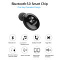Mini Bluetooth 5.0 Earphone Single Sport Wireless Stereo Headset Portable Invisible In-Ear Business Earbud USB Magnetic Charger. 