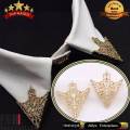Fashion Pin Brooch - 1 Pair Shirt Collar Pin Jewelry Men Suit Brooch Pins Accessaries Cheap Hollow Out V-Shape Brooches. 