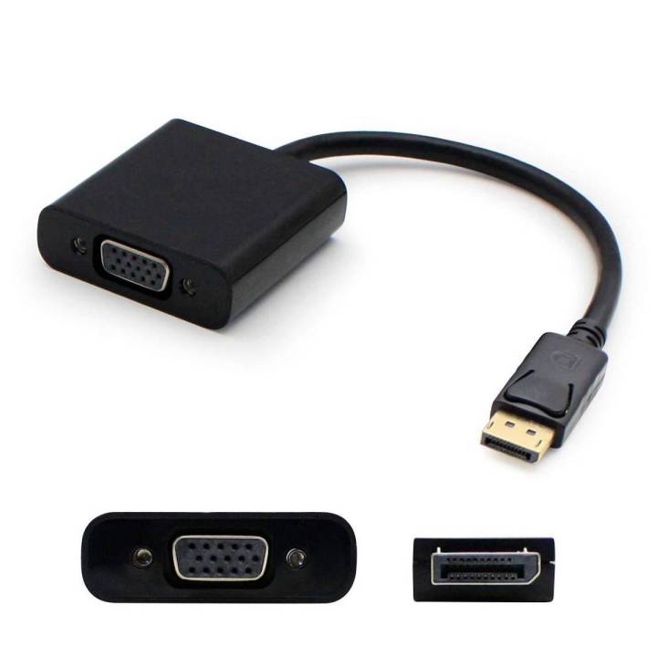 Rankie DisplayPort (DP) to VGA Adapter, 1080P Full HD Coverter, Black