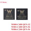 W806 W801 W800 Microcontroller IC Chip 32-bit WiFi Bluetooth-compatible Dual-mode SoC MCU W806-C200 W801/W800-C400 QFN-56 QFN-32. 