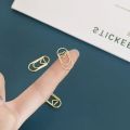 50Pcs Love Heart Shape Paper Clips Mini Hollow Bookmarks Kawaii Tickets Photo Clamps Patchwork Binder Clips Office Supplies. 