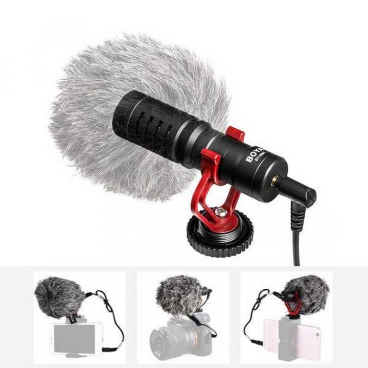 Original - BOYA BY-MM1 MM1 Compact On-Camera Video Microphone Vlogging Recording Mic Microphone