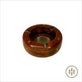 Handmade Brass Engraved Wooden Ashtray For Office & Home Decor. 