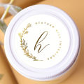 100pcs/Lot Personalized Custom Logo Stickers Clear Transparent Gold Foil Silver Business Logo Stickers Wedding Stickers. 