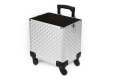 Makeup Trolley Vanity Aluminum Trolley Professional Makeup Trolley Rolling Train Case 5 in 1 Makeup Train Case Professional Cosmetic Organizer Makeup Traveling case Trolley Cart Trunk. 