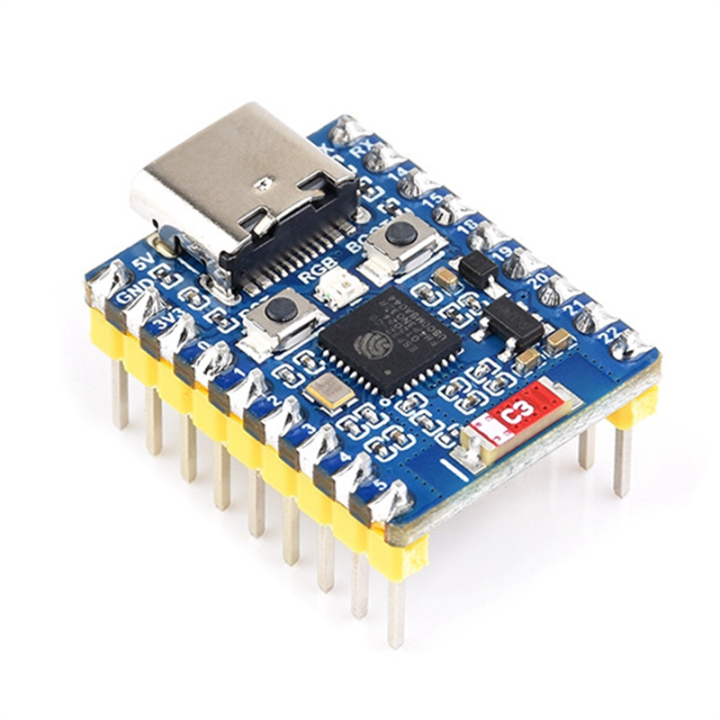 Esp32 C6 Zero M Development Board Wifi 6 Esp32 Mini Module Dual Processor Supports 2.4Ghz Wifi Bluetooth Le Module Blue