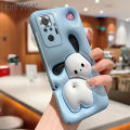 Hontinga for Redmi Note 10 Pro Note 10 Pro Max Back Cover Cool Cute Kuromi All-inclusive Film Hard Phone Case Camera Protection Mobile Cover. 