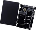 M.2/mSATA to SATA Adapter - M.2 NGFF & mSATA SSD to SATA III 6Gbps Converter, 2.5-Inch Adapter for PC, Laptop, Desktop, Plug-and-Play, Bootable Disk, Supports SSD Sizes 2230/2242/2260/2280, Ideal for Data Transfer, Gaming, and Storage Expansion. 