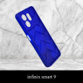 Infinix Smart 9 Soft Chain Puffer Anti Fingerprint Protective Smooth Case. 