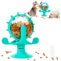 Dog Puzzle Toys Slow Feeder Dog Bowls Interactive Cat Slow Feeder Windmill Treat Dispensing Dog Toys with Powerful Suction Cup Pet Treat Toy. 