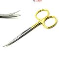 Premium Quality Dental Iris Scissors Curved TC Veterinary Surgical Soft Tissue Trimming Scissors Tungsten Carbide Inserts. 
