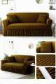 Sofa Cover Fluffy bubble fabric sofa cover. 