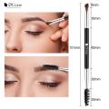 DUcare Eyebrow Brush Eyelash Comb makeup brushes Dual Ended Angled brush Spoolie brush 2 in 1 Lash eyebrow brush set makeup tool. 