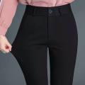 Women's Trousers Professional Dress Pants Straight Mid-waist Work Trousers Black Suit Overalls Work Clothes Pants Suit Trousers. 