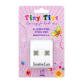 4MM Cubic Zirconia Allergy free Stainless Steel Studex Ear Stud For Kids | MADE IN USA | Ideal for every day wear. 