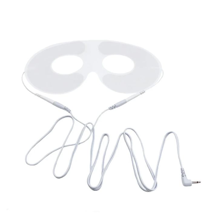 Eye Massage Pads Non-woven Self Adhesive Facial Mask for Tens Unit Face Lifting Electric Muscle Massager Machine 2mm Pin Cable