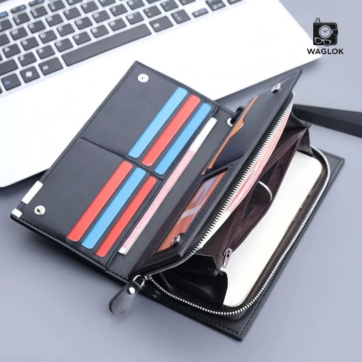 PU%20Leather%20Balebaily%20Long%20Wallet%20%E2%80%93%20Card%20Slots,%20Zippered%20Phone%20Compartment,%20ID%20Window,%20and%20Dual%20Ticket%20Pockets%20-%20Image%204