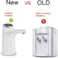 Water Dispenser Pump, Portable Water Pump for 5 Gallon Bottle with Automatic Off Button, USB Charging,Universal Fit. 