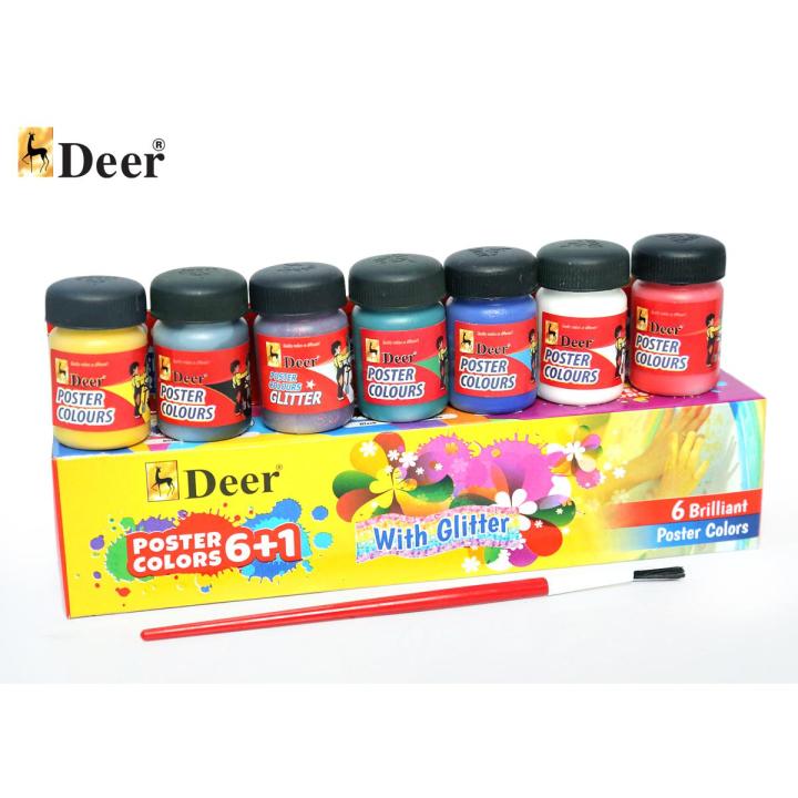 Deer 6+1 Poster Colors